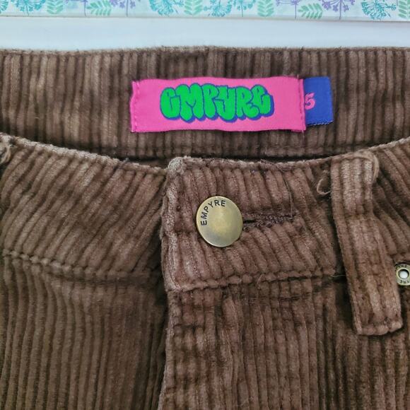 Empyre Tori Pants Women size 5 Brown Corduroy Baggy Streetwear 90s Y2K Skate - Picture 11 of 14